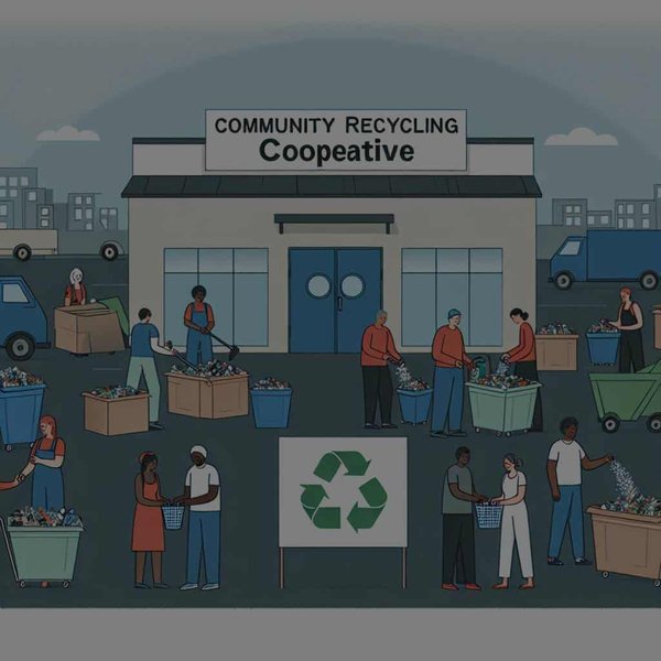 Quelle est la meilleure méthode pour créer une coopérative de recyclage gérée par la communauté ?